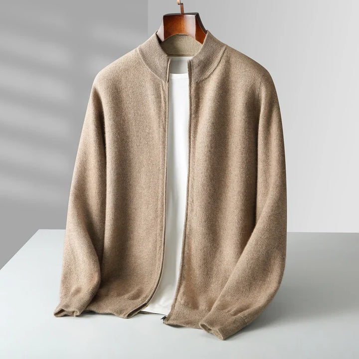 Lorenti Cashmere Zip Cardigan