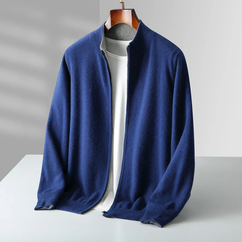 Lorenti Cashmere Zip Cardigan