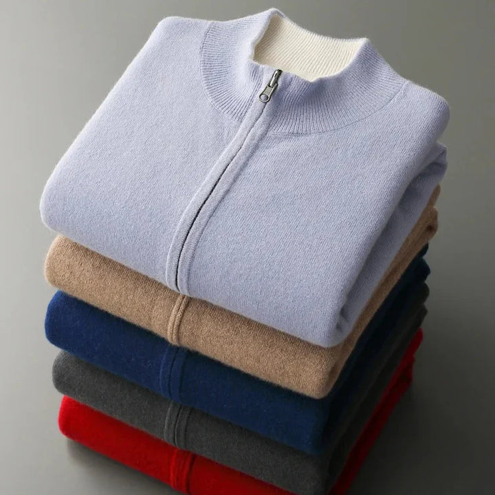 Lorenti Cashmere Zip Cardigan